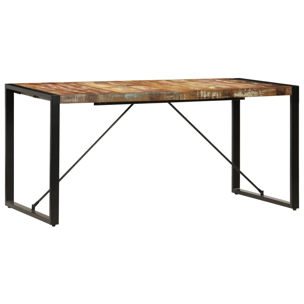vidaXL Dining Table 63"x31.5"x29.5" Solid Reclaimed Wood - LynkHouse