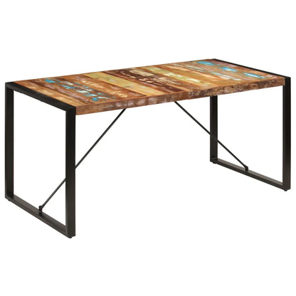 vidaXL Dining Table 63"x31.5"x29.5" Solid Reclaimed Wood - LynkHouse