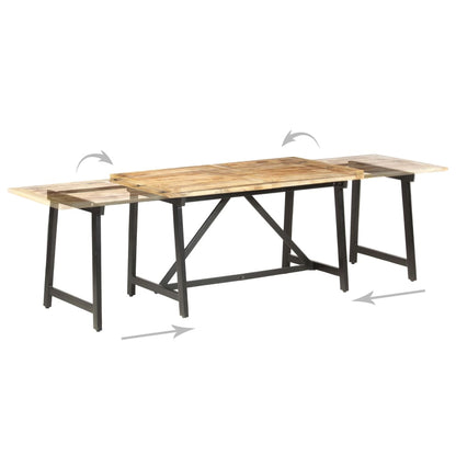 vidaXL Extendable Dining Table 110.2"x31.5"x29.5" Solid Mango Wood - LynkHouse