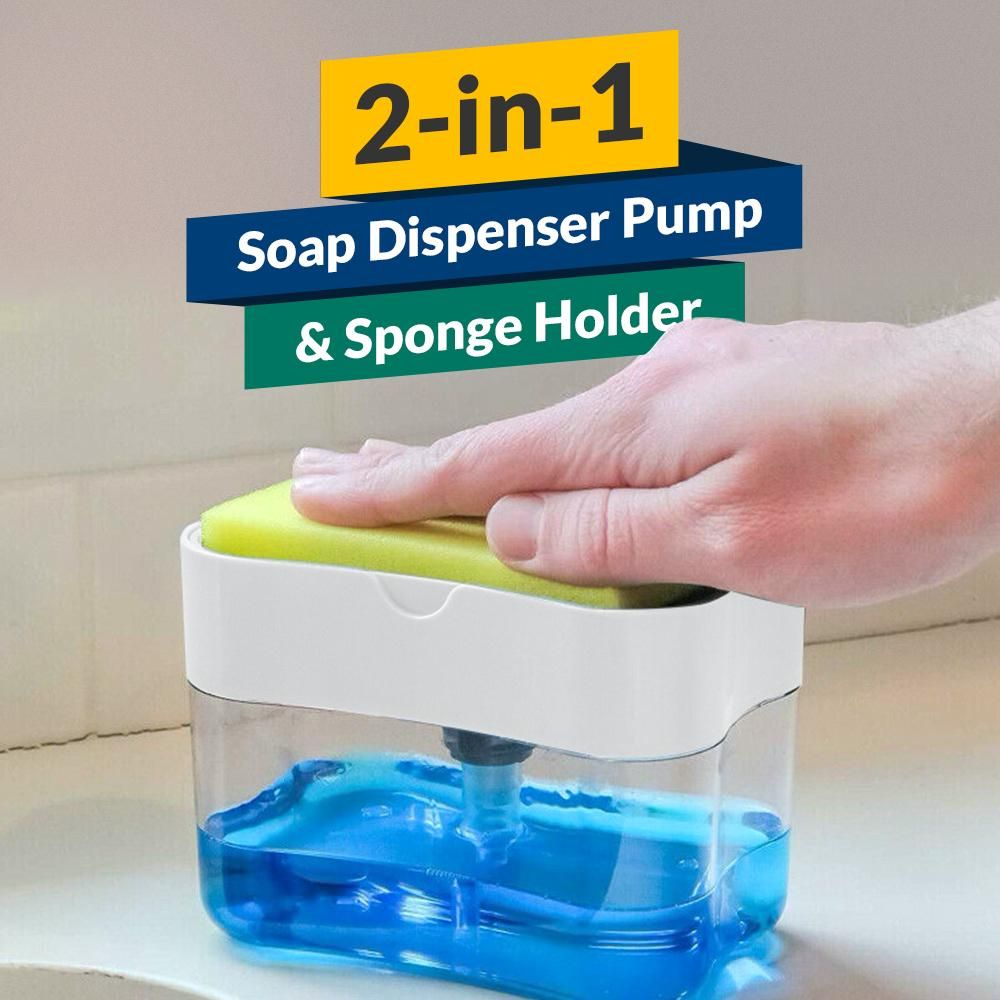 Soap Dispenser and Sponge Caddy - LynkHouse